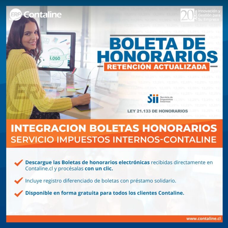 INTEGRACION BOLETAS HONORARIOS – SII CONTALINE