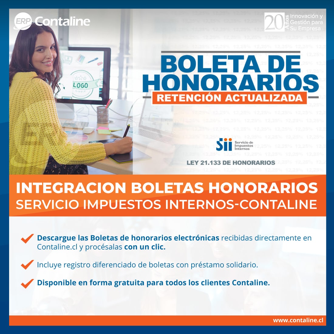 Integracion Boletas Honorarios Sii Contaline 2024 4228